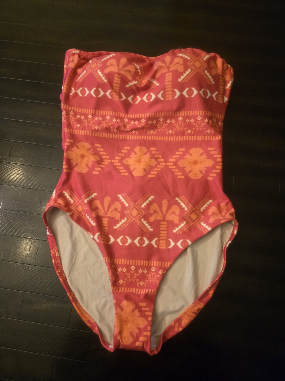 Hermoza Pink and Orange Swimsuit. Sizes 6, 8 And 10.